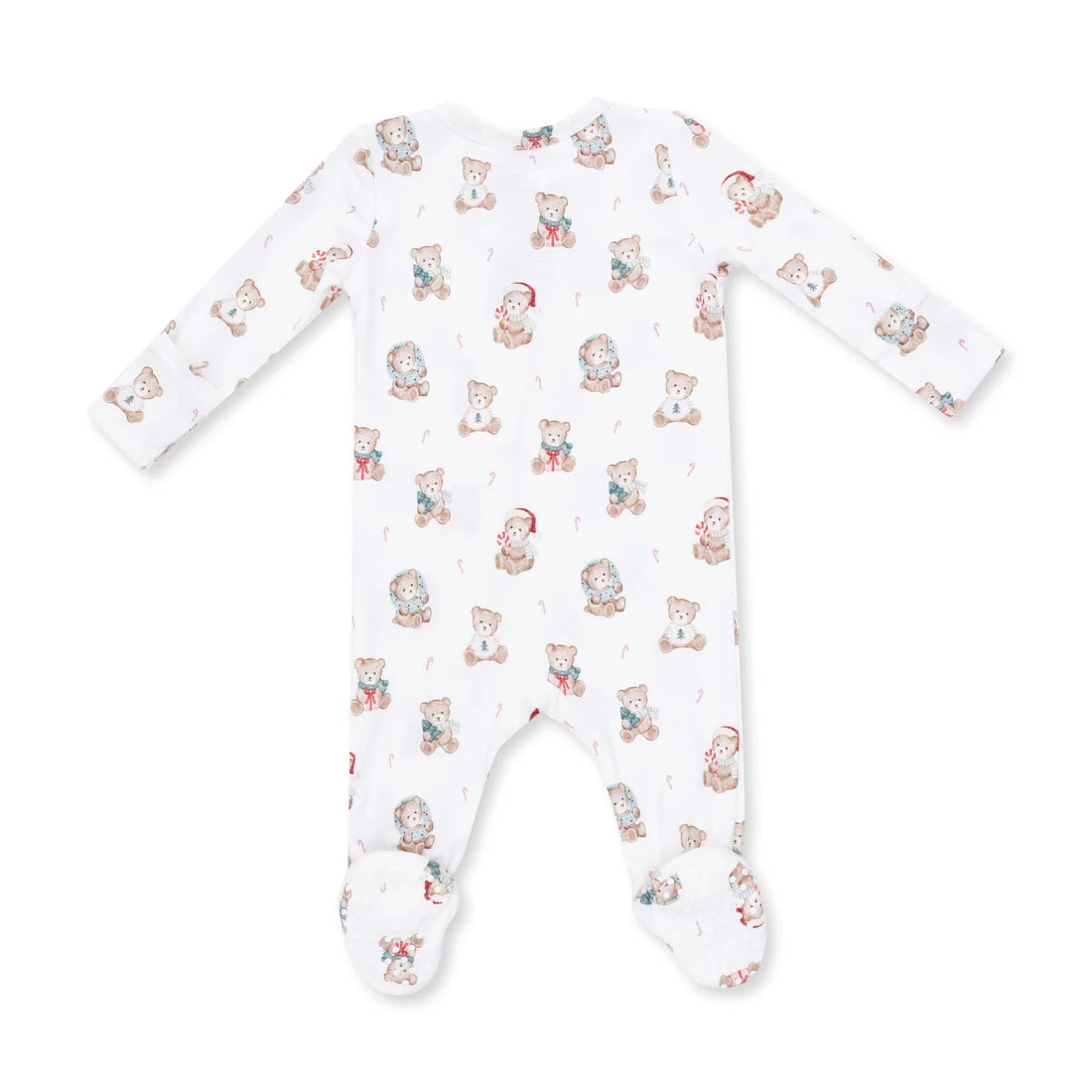 Christmas Teddy Bears 2-Way Zipper Footie