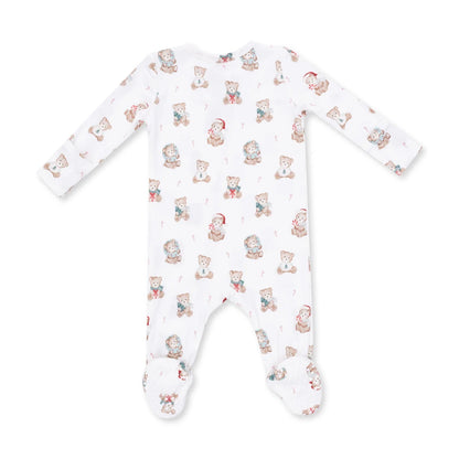 Christmas Teddy Bears 2-Way Zipper Footie