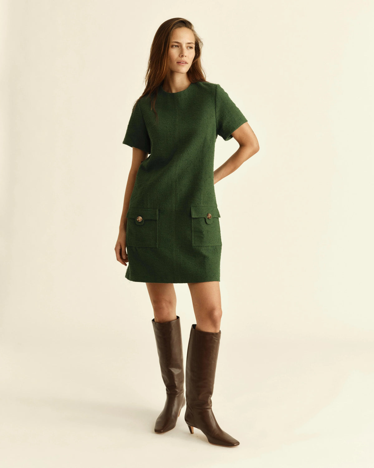 Madison Dress- Spruce