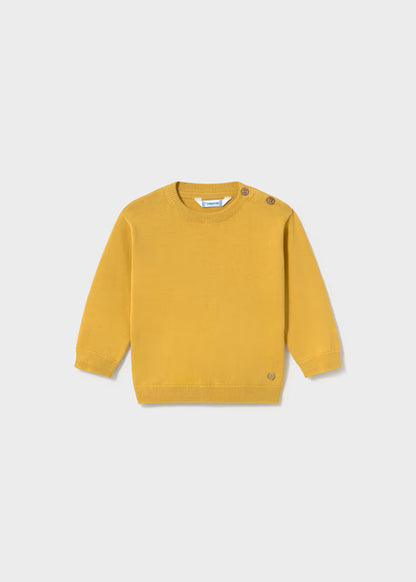 Basic Cotton Jumper- Custard