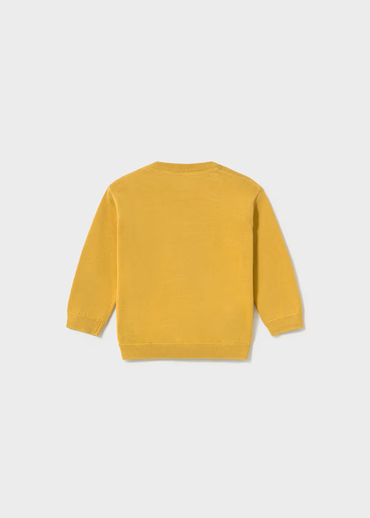 Basic Cotton Jumper- Custard