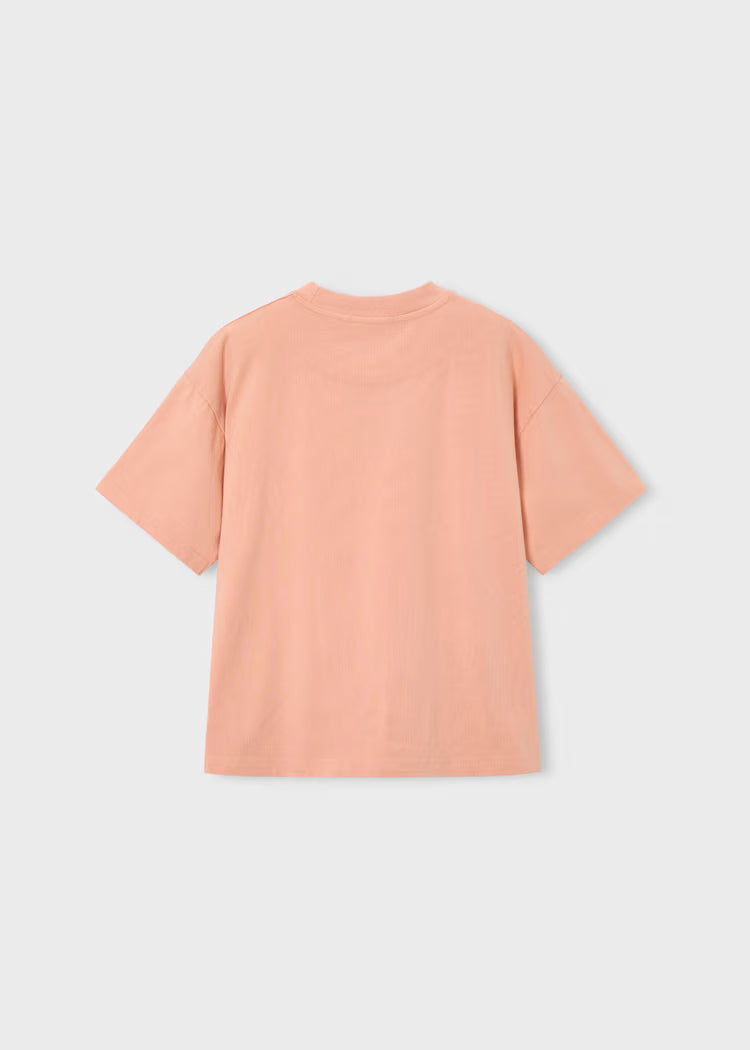 Boy Graphic Tee- Coral