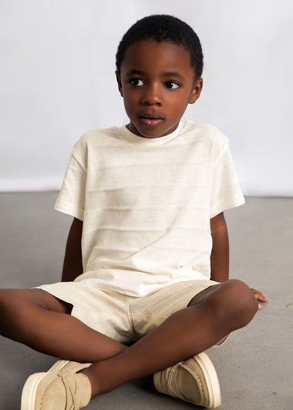 Boys Knit T-Shirt in White
