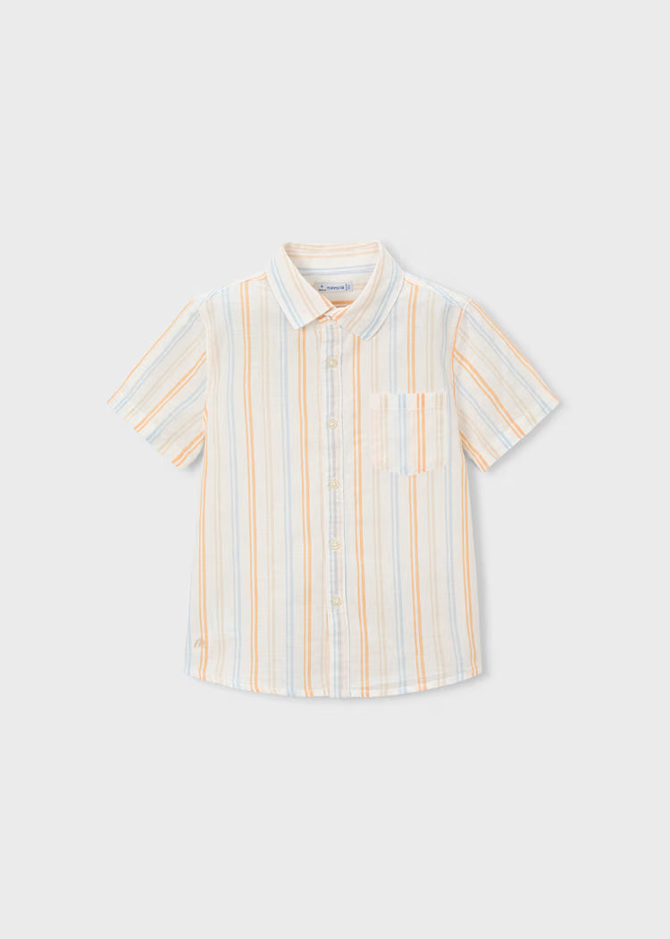 Boys Linen Shirt- Peach