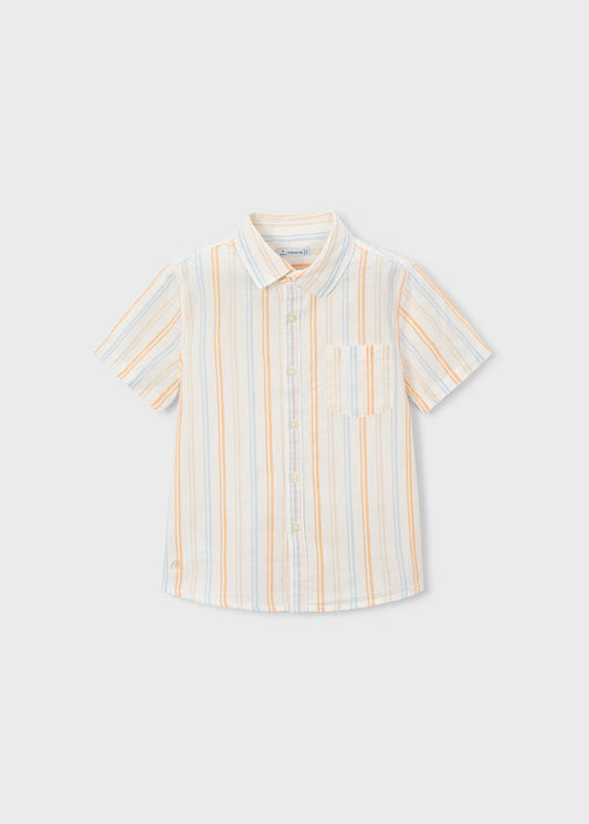 Boys Linen Shirt- Peach