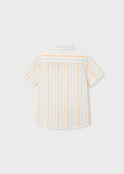 Boys Linen Shirt- Peach