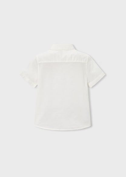 Boys Linen Shirt- White