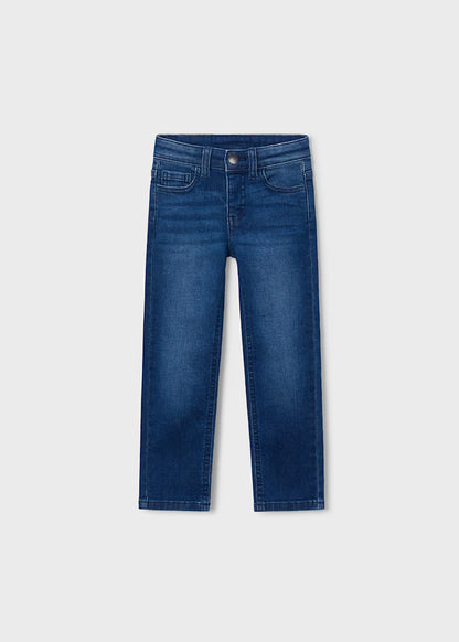 Basic Slim Fit Trousers - Dark Denim
