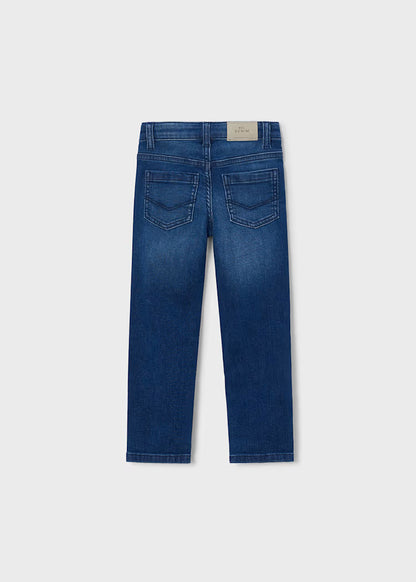 Basic Slim Fit Trousers - Dark Denim