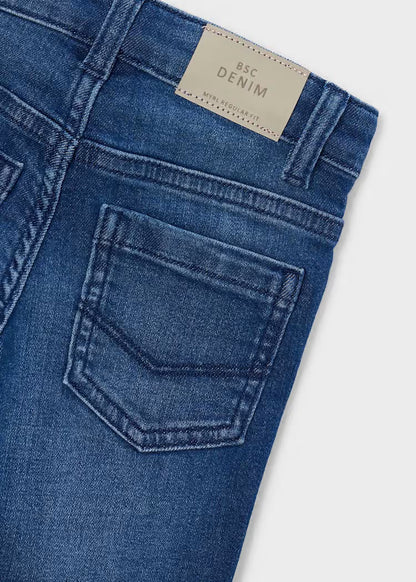 Basic Slim Fit Trousers - Dark Denim
