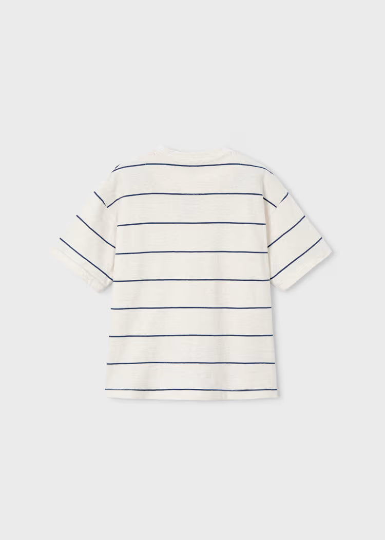 Boys Striped T-Shirt- Blue