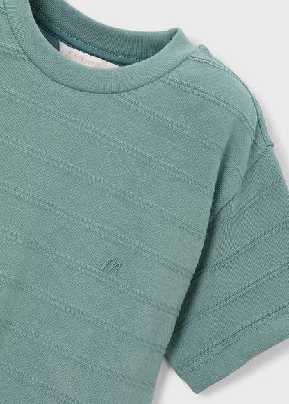 Boys Knit T-Shirt in Algae