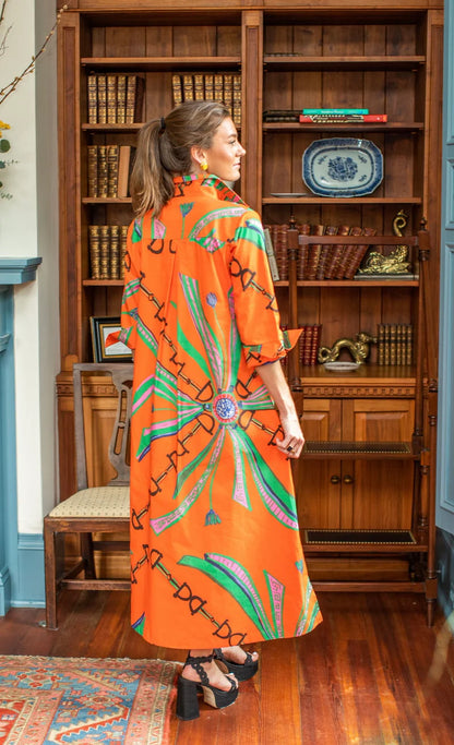 Estate Orange©  Long Shirt Dress