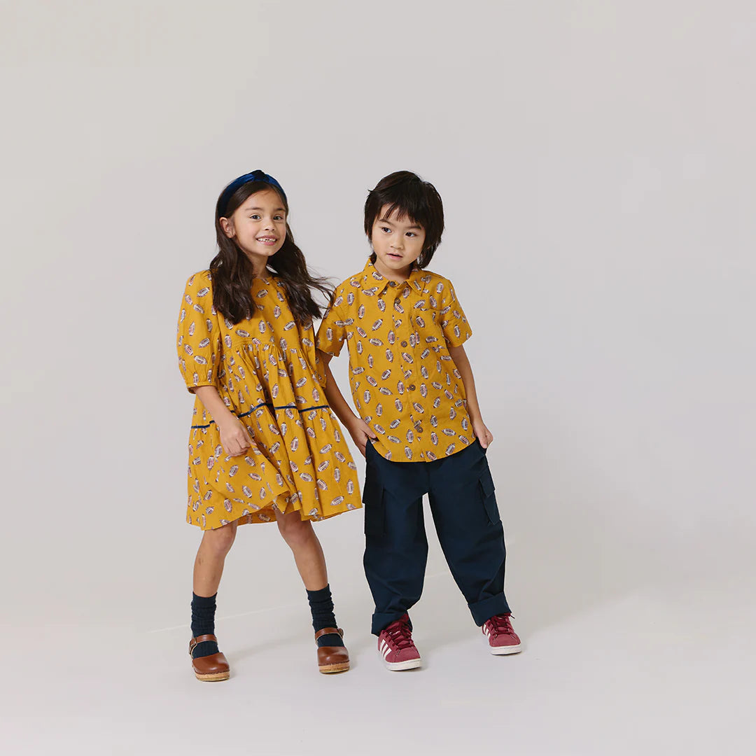 Boys Jack Shirt- Flying Footballs