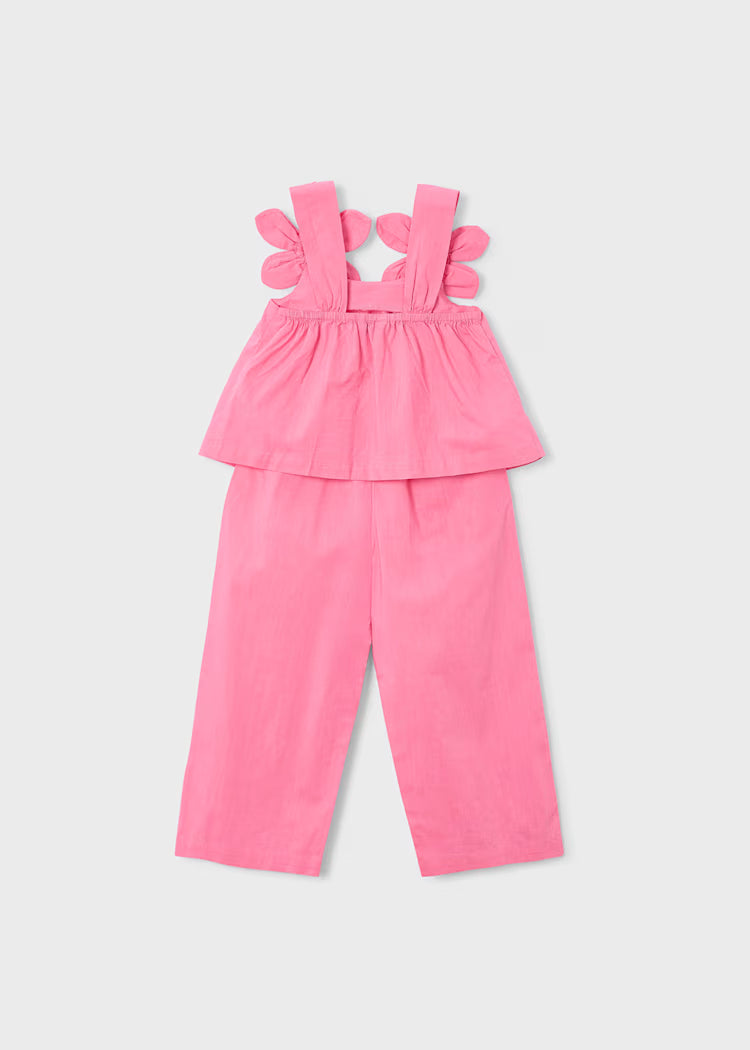 Girls Pant + Top Set in Geranium