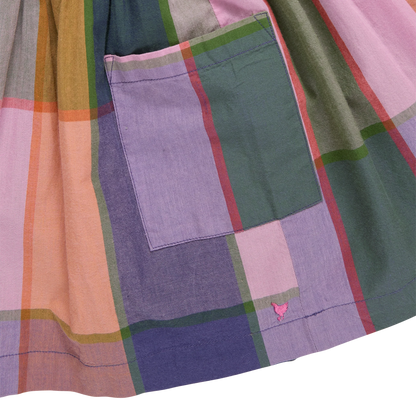 Girls Alyssa Dress- Plaid Madras