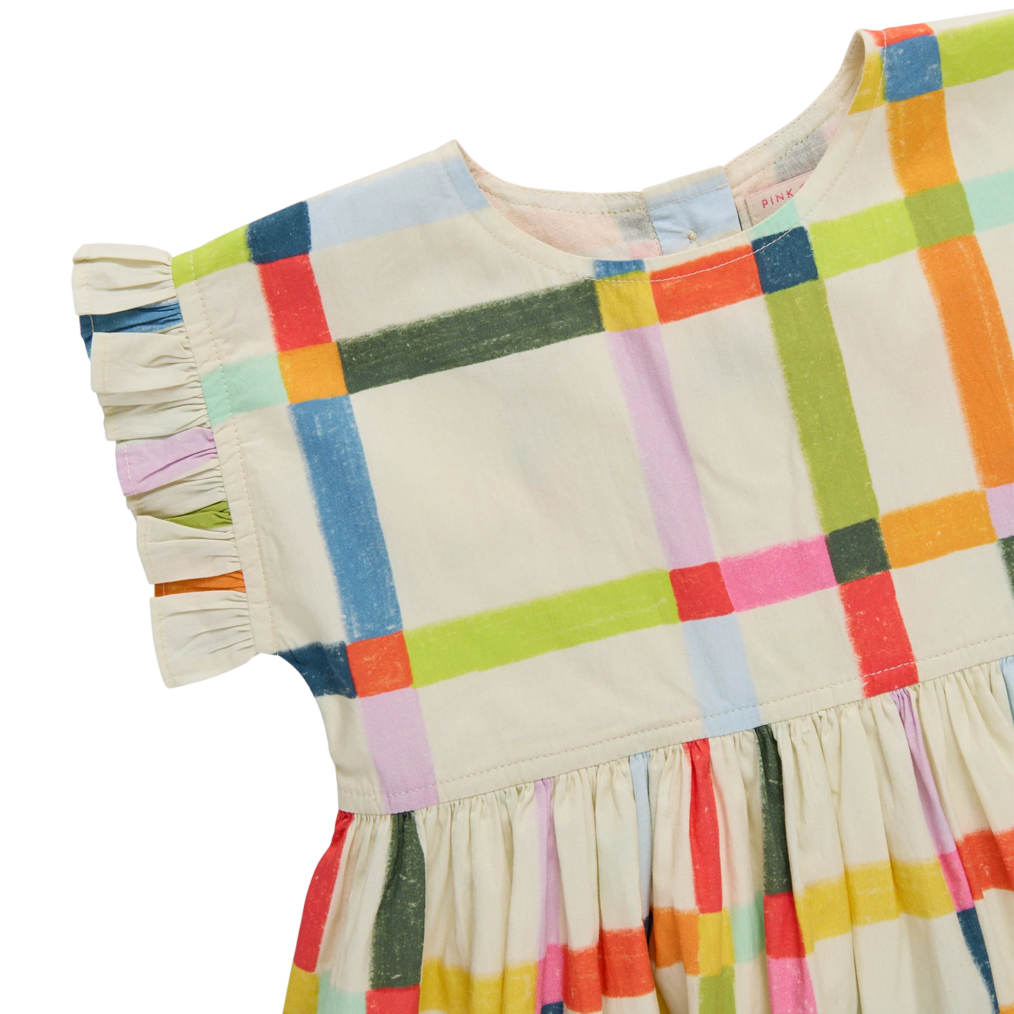Girls Adaline Dress- Multi Tattersal