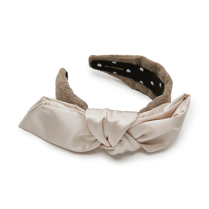 BISQUE HOLLY SATIN TWEED HEADBAND