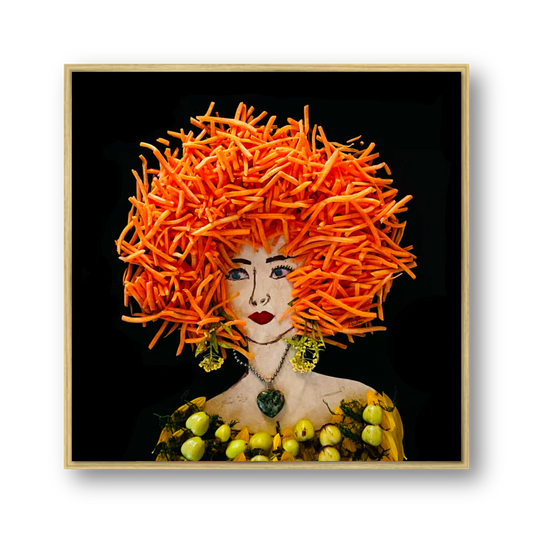 "Carrot" Floated Metal Print - 10x10