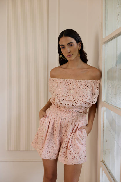 Komodo Blouse- Pastel Pink