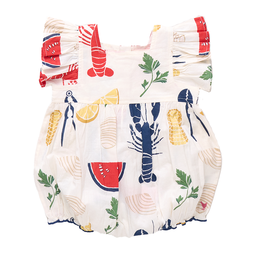 Baby Girls Elsie Bubble- Clam Bake