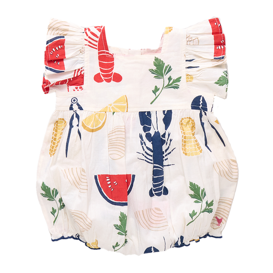 Baby Girls Elsie Bubble- Clam Bake