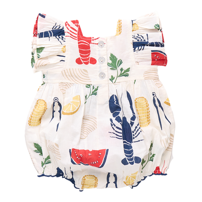 Baby Girls Elsie Bubble- Clam Bake