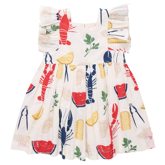 Girls Elsie Dress- Clam Bake