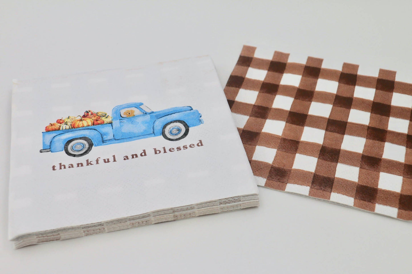 Fall Cocktail Napkins | Thankful and Blessed Truck - 20ct