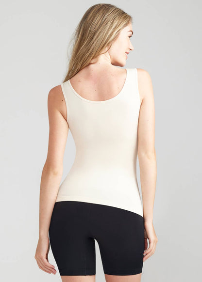 Lena Nylon Seamless Shaping Tank: 2X/3X / Nude