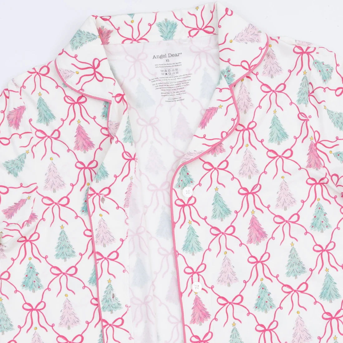 Adult PJ Set- Bow Trellis Tree