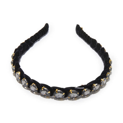 Jet Graduated Crystal Headband