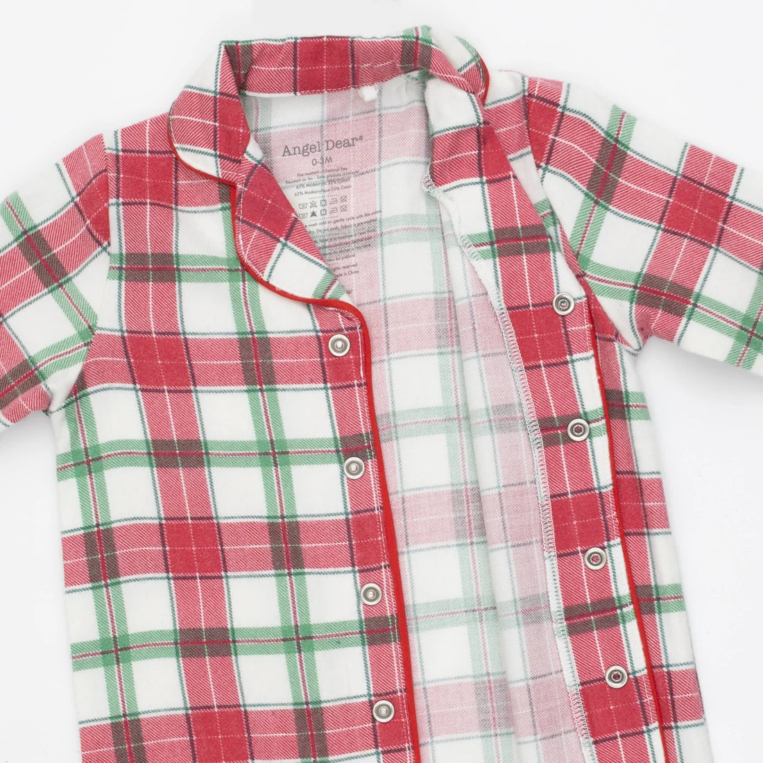 Holiday Plaid Coat-Style Romper
