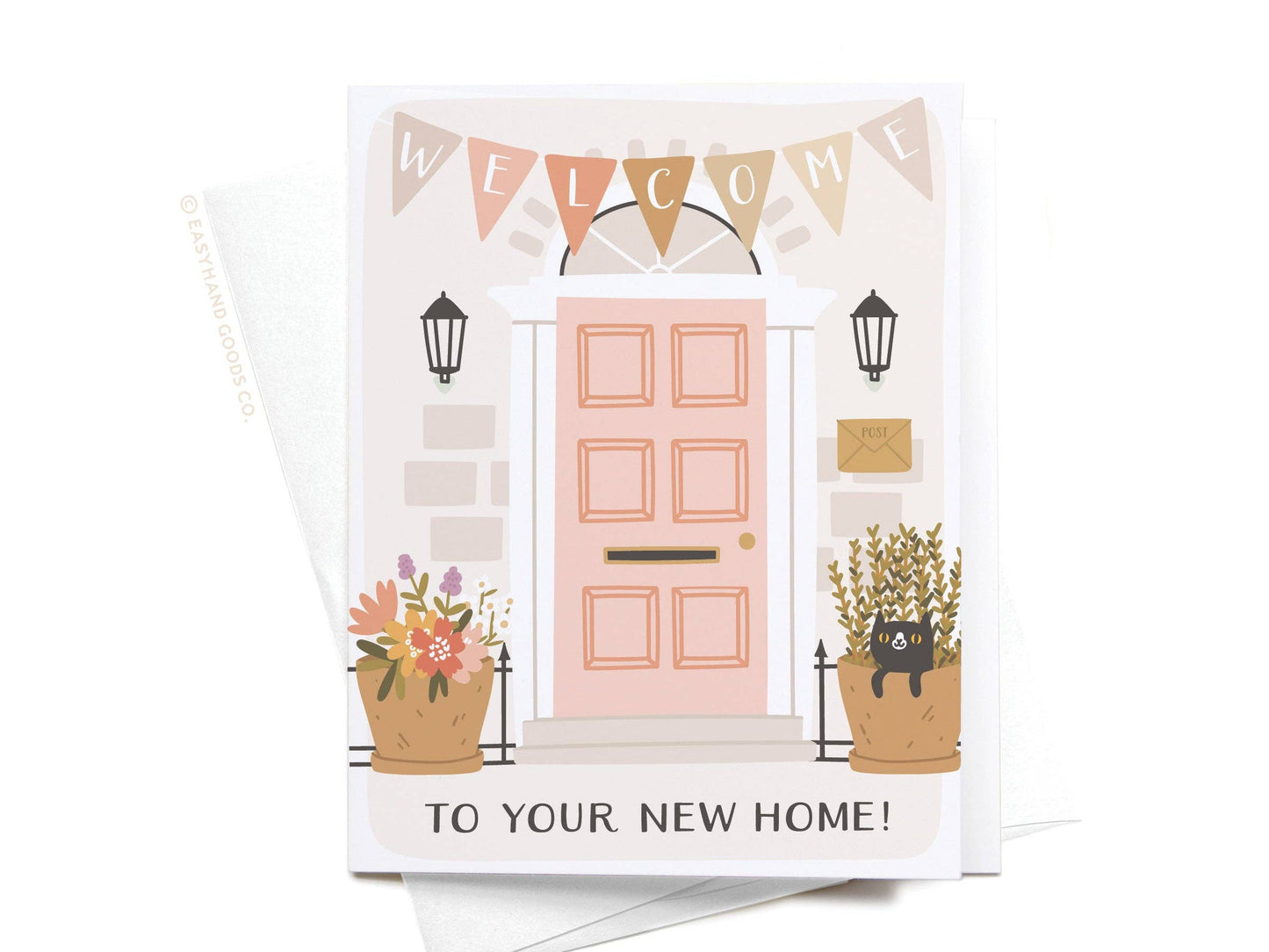 Welcome to Your New Home Door Greeting Card