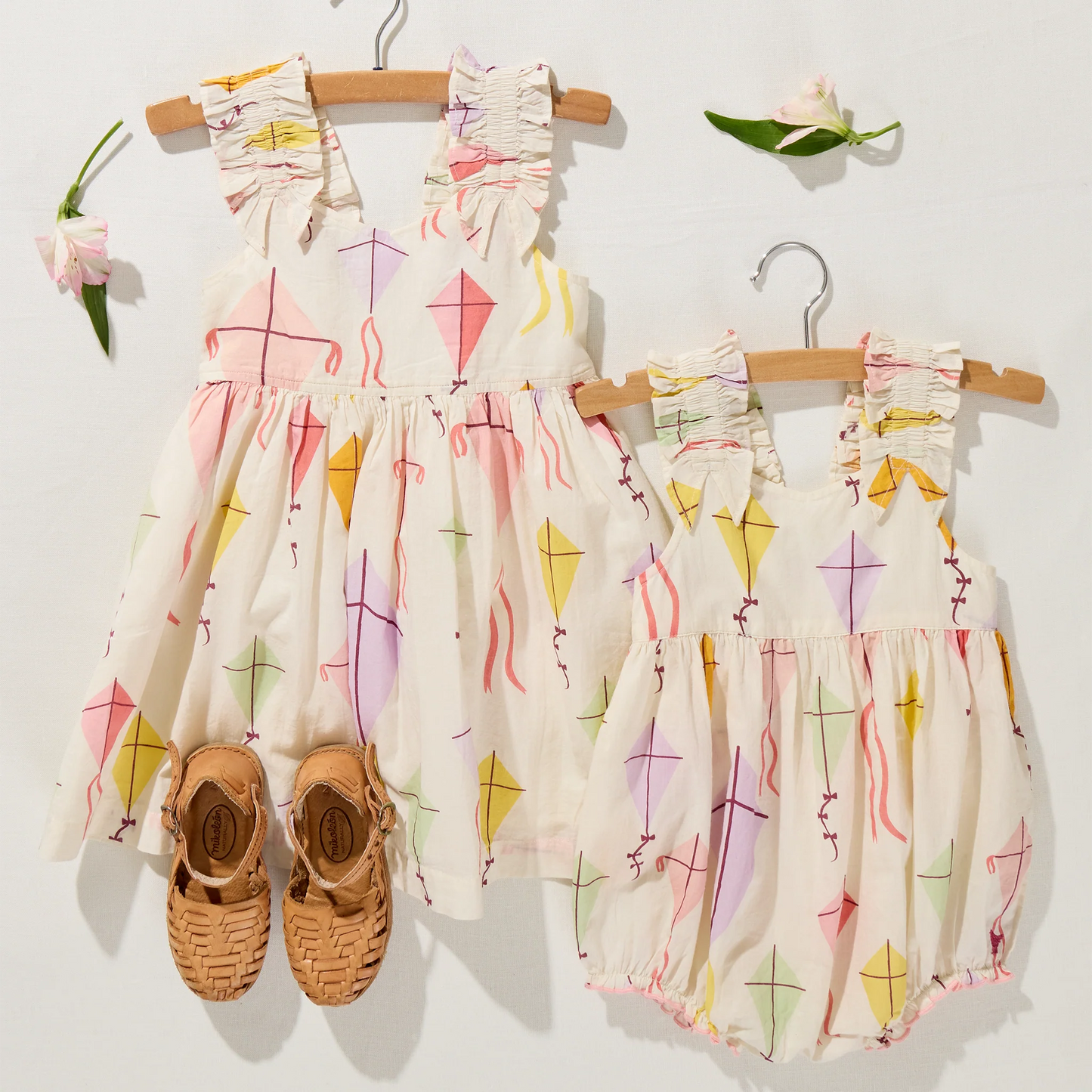 Baby Girls Via Bubble- Flying Kites