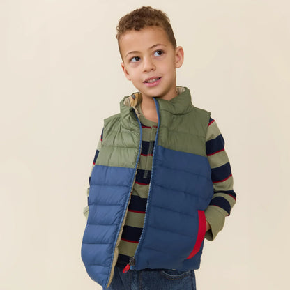 Kids Reversible Riley Vest - Space Rocket