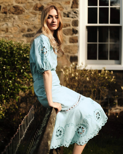 Marlo Skirt- Canal Blue