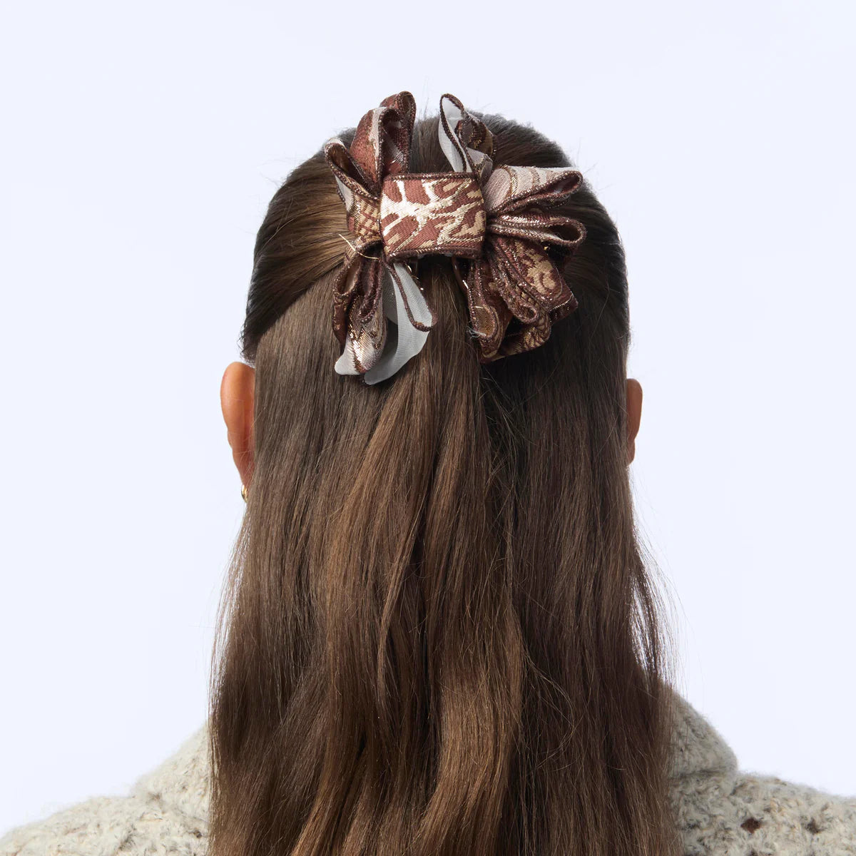 Plum Blush Mini Rita Floral Claw Clip