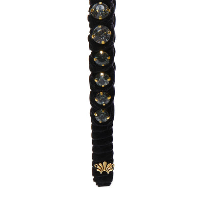Jet Graduated Crystal Headband