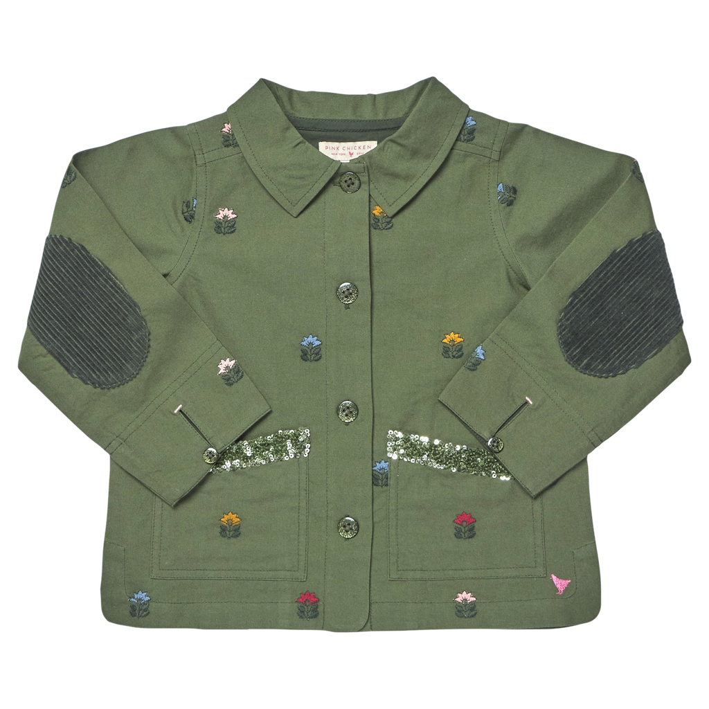 Girls Leona Barn Jacket - Four Leaf Clover
