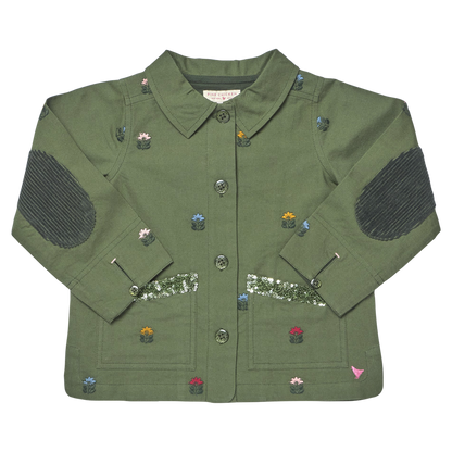 Girls Leona Barn Jacket - Four Leaf Clover