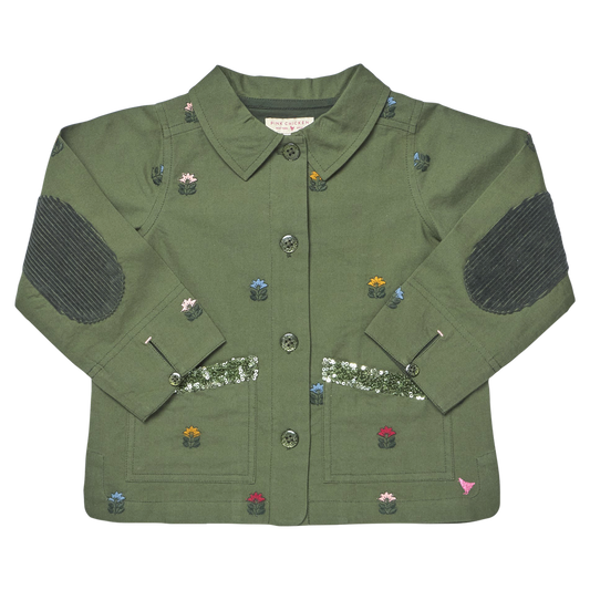 Girls Leona Barn Jacket - Four Leaf Clover