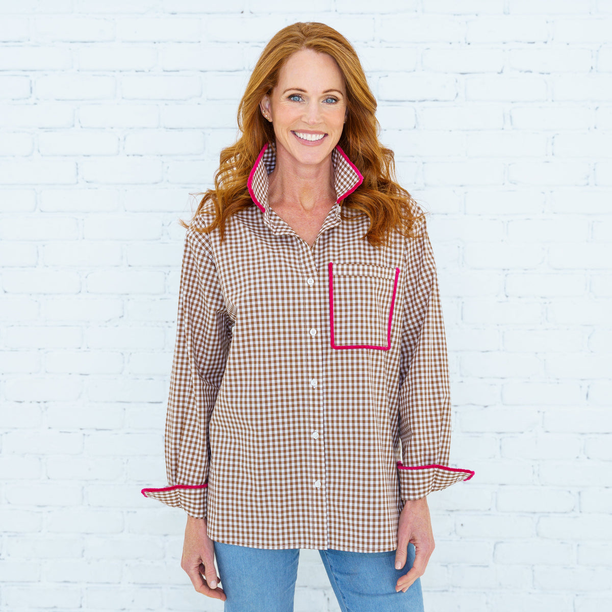 Fringe Lawn Top- Mocha