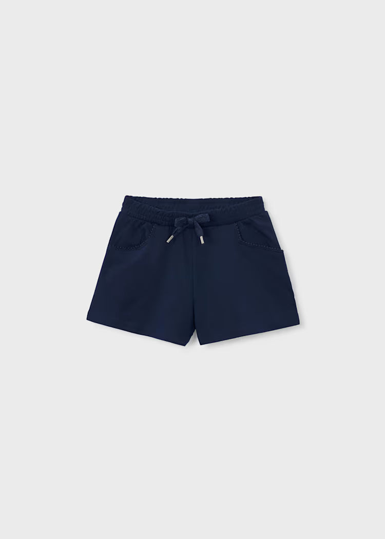 Navy Chenille Shorts