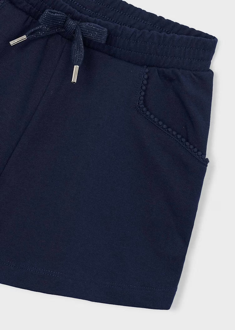 Navy Chenille Shorts