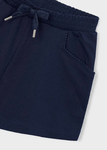 Navy Chenille Shorts