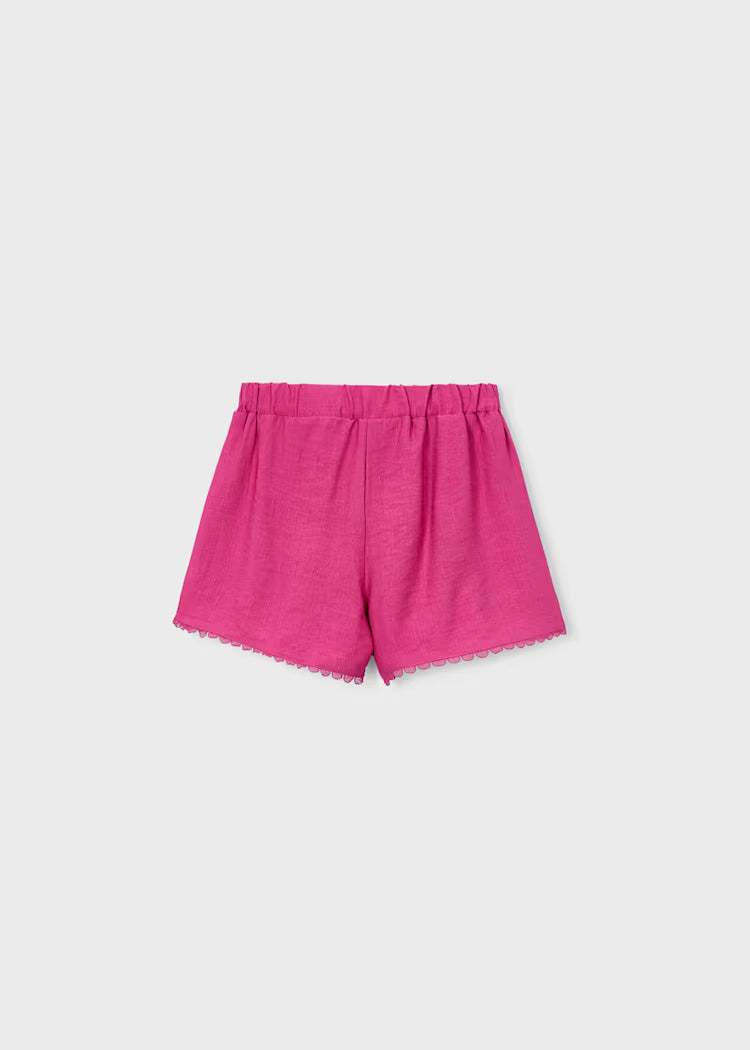 Pleated Shorts- Petal