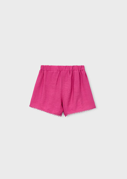 Pleated Shorts- Petal