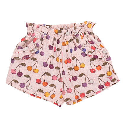 Girls Theodore Short- Cloud Pink Cherry