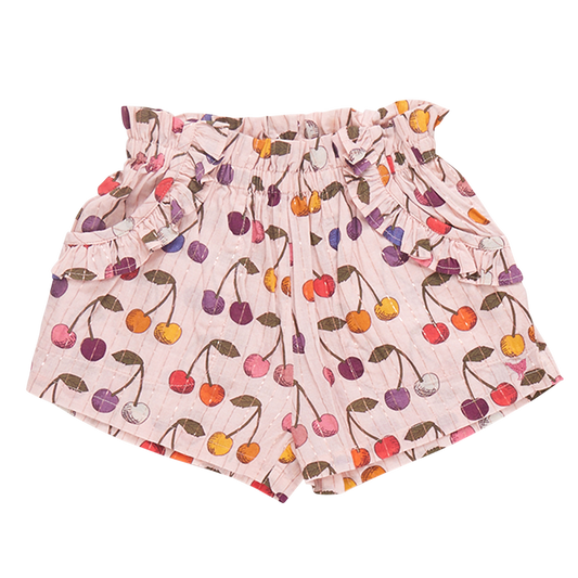 Girls Theodore Short- Cloud Pink Cherry